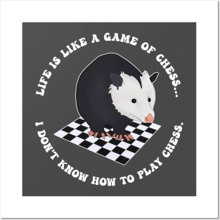 Life Is Like A Game Of Chess Funny Posters and Art